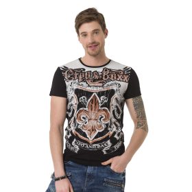 CIPO & BAXX DIVATOS FÉRFI PÓLÓ CT691 BLACK