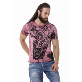 CIPO & BAXX DIVATOS FÉRFI PÓLÓ CT704 BURGUNDY