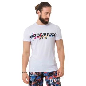 CIPO & BAXX DIVATOS FÉRFI PÓLÓ CT712 WHITE