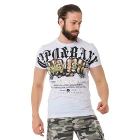 CIPO & BAXX DIVATOS FÉRFI PÓLÓ CT714 WHITE