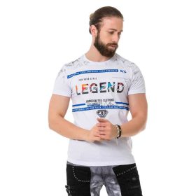 CIPO & BAXX DIVATOS FÉRFI PÓLÓ CT715 WHITE