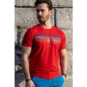 CIPO & BAXX DIVATOS FÉRFI PÓLÓ CT717 RED