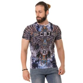 CIPO & BAXX DIVATOS FÉRFI PÓLÓ CT719 BLACK