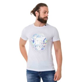 CIPO & BAXX DIVATOS FÉRFI PÓLÓ CT720 WHITE