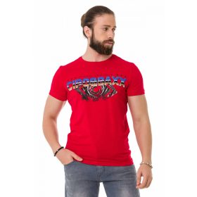 CT721 CIPO & BAXX DIVATOS FÉRFI PÓLÓ RED