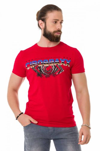 CT721 CIPO & BAXX DIVATOS FÉRFI PÓLÓ RED