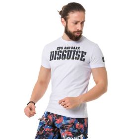 CIPO & BAXX DIVATOS FÉRFI PÓLÓ CT737 WHITE