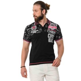 CIPO & BAXX DIVATOS FÉRFI PÓLÓ CT738 BLACK