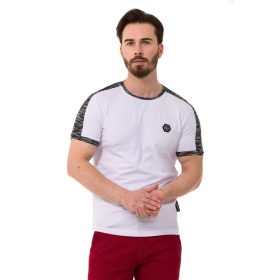 CIPO & BAXX DIVATOS FÉRFI PÓLÓ CT739 WHITE