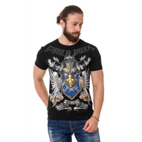 CIPO & BAXX DIVATOS FÉRFI PÓLÓ CT743 BLACK