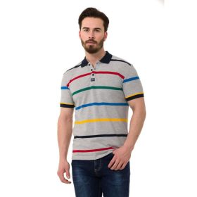 CIPO & BAXX DIVATOS FÉRFI PÓLÓ CT749 GREY MELANGE