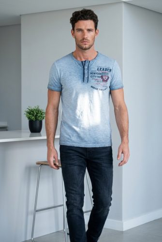 CIPO & BAXX DIVATOS FÉRFI PÓLÓ CT761 BLUE