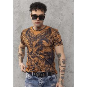 CIPO&BAXX DIVATOS FÉRFI PÓLÓ CT781 MUSTARD