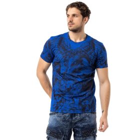 CIPO&BAXX DIVATOS FÉRFI PÓLÓ CT781 SAXE BLUE