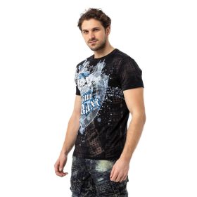 CIPO & BAXX DIVATOS FÉRFI PÓLÓ CT782 BLACK