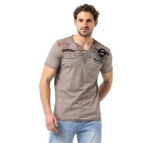 CIPO & BAXX DIVATOS FÉRFI PÓLÓ CT783 BEIGE