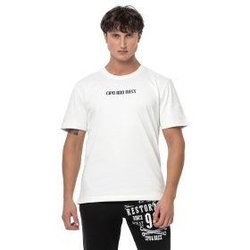 CIPO&BAXX DIVATOS FÉRFI PÓLÓ CT787 ECRU