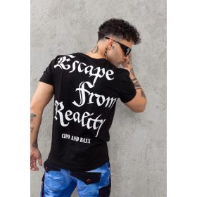 CIPO & BAXX DIVATOS FÉRFI PÓLÓ CT788 BLACK