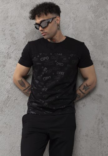 CIPO & BAXX FÉRFI PÓLÓ CT791 BLACK