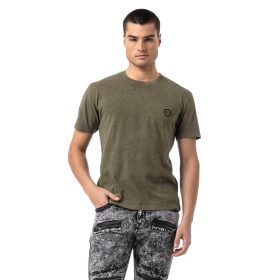 CIPO&BAXX DIVATOS FÉRFI PÓLÓ CT808 KHAKI