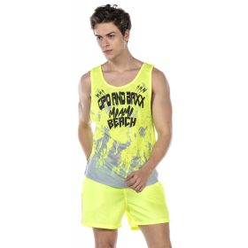 CIPO & BAXX DIVATOS FÉRFI STRAND SZETT CUK245 YELLOW