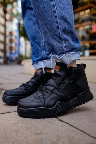 Chekich 057.05 magasszárú férfi cipő fekete