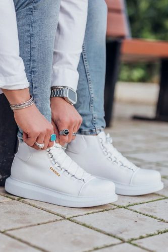 Chekich 258.05 magasszárú férfi cipő fehér