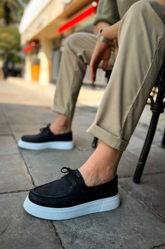 Chekich 419.01 férfi loafer cipő fekete