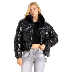 CIPO & BAXX DIVATOS NŐI TÉLIKABÁT WM134 BLACK