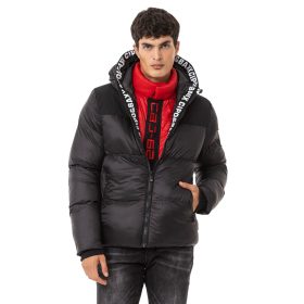 CIPO & BAXX FÉRFI TÉLIKABÁT FEKETE